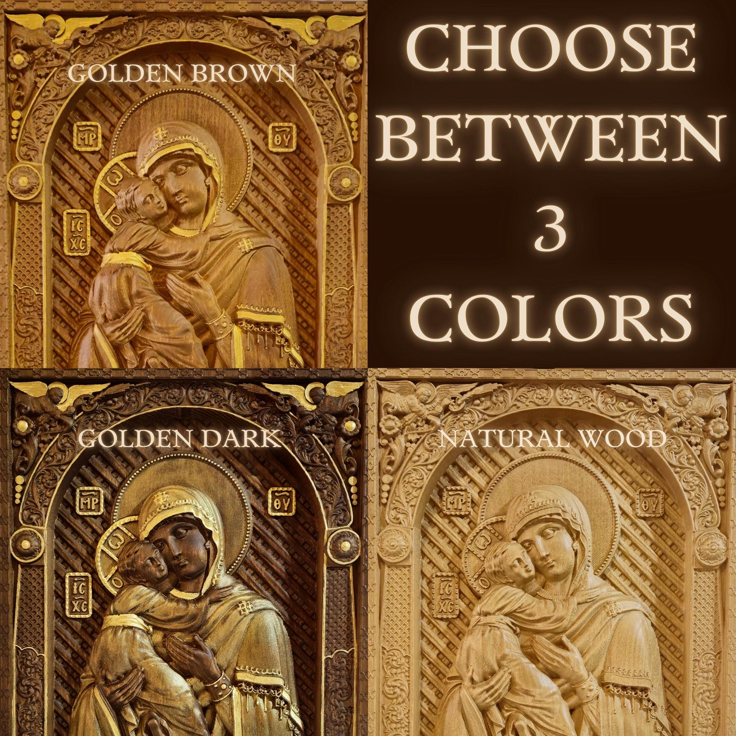 Saint Catherine Wooden Carved Handcrafted Christian Religious Icon. Byzantine Home Wall Art Decor Gift. Orthodox Greek Woodcarving Sculpture.