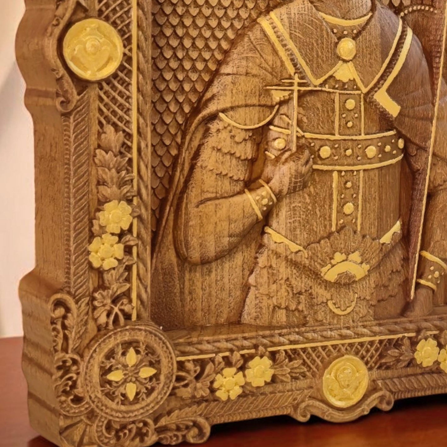 Άγιος Δημήτριος Θεσσαλονίκης Ξυλόγλυπτη Εικόνα.