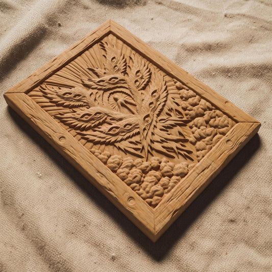 Seraphim Wooden Carved Handmade Christian Icon  Byzantine Greek Orthodox Home Decor Cretan Holy Carvings