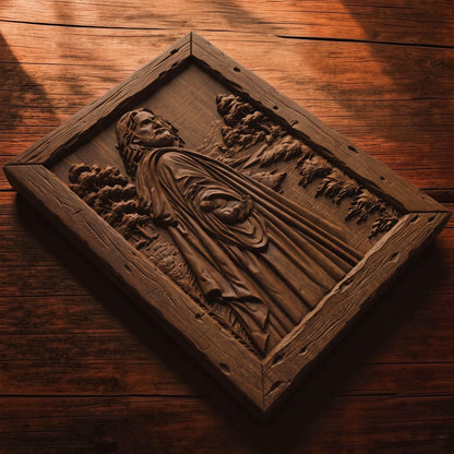 Jesus Christ Hand of Help Wooden Carved Handmade Christian Icon  Byzantine Greek Orthodox Home Decor Cretan Holy Carvings