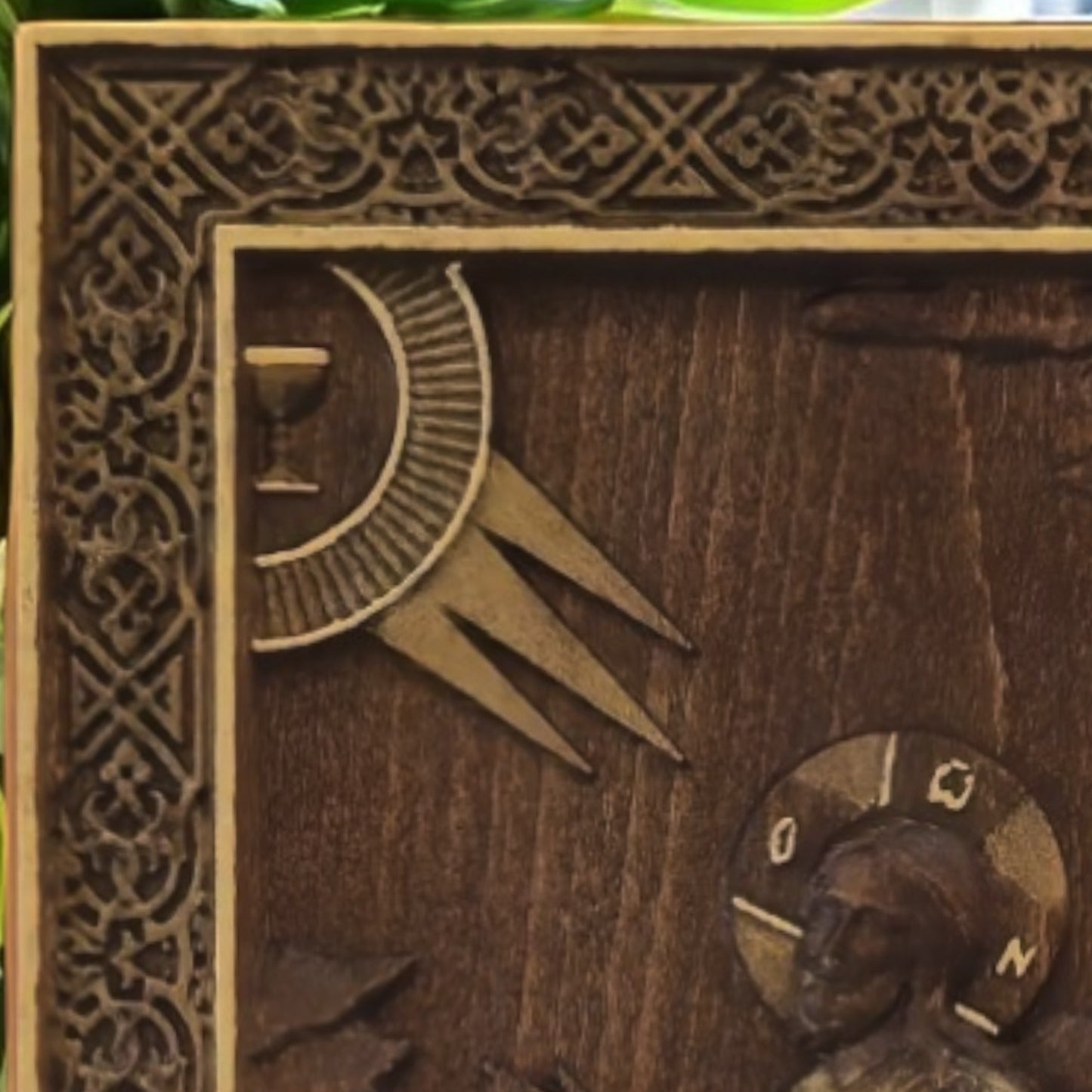 Ιησούς Χριστός Προσευχή στη Γεθσημανή Ξυλόγλυπτη Εικόνα.