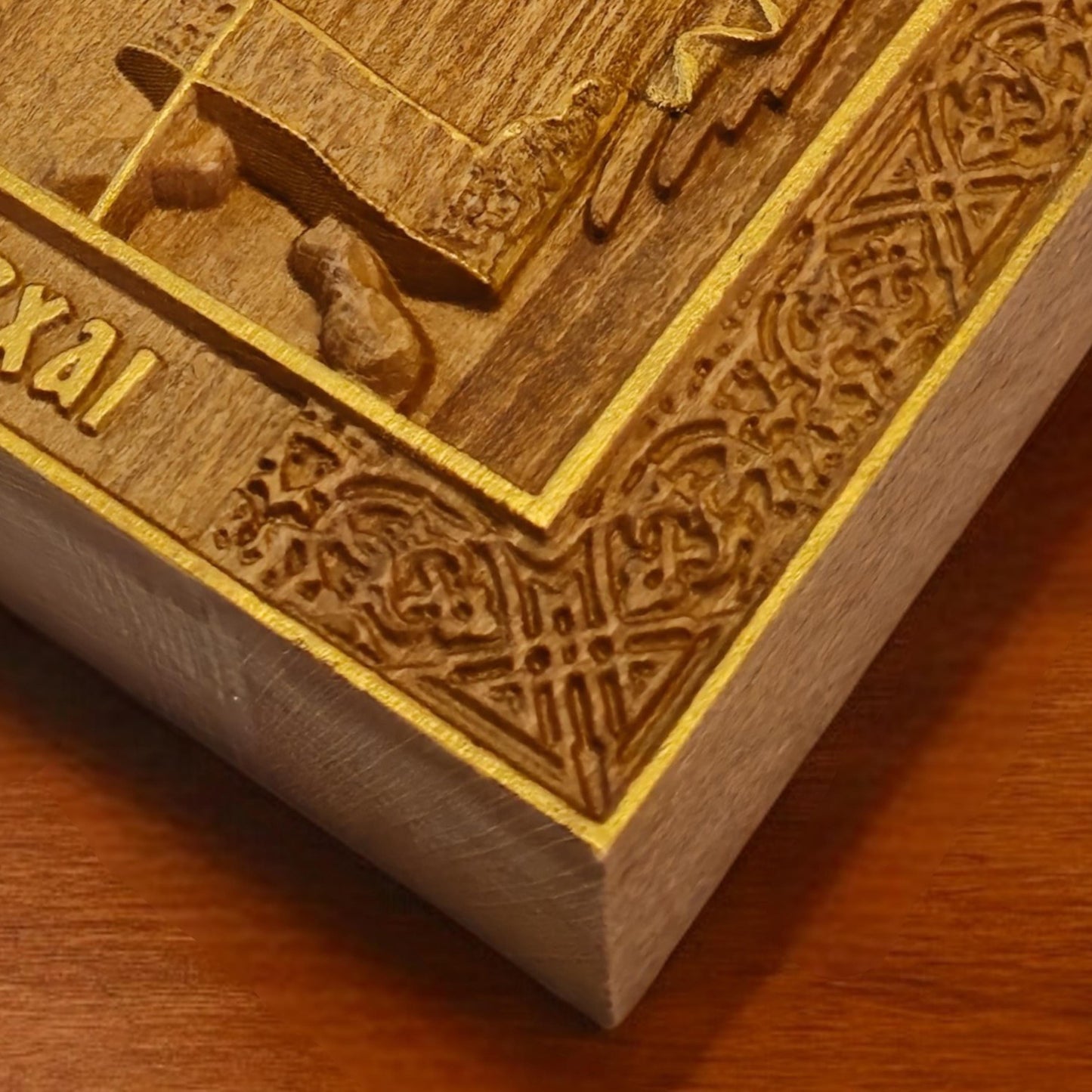 Αρχάγγελοι Μιχαήλ και Γαβριήλ Ξυλόγλυπτη Εικόνα.