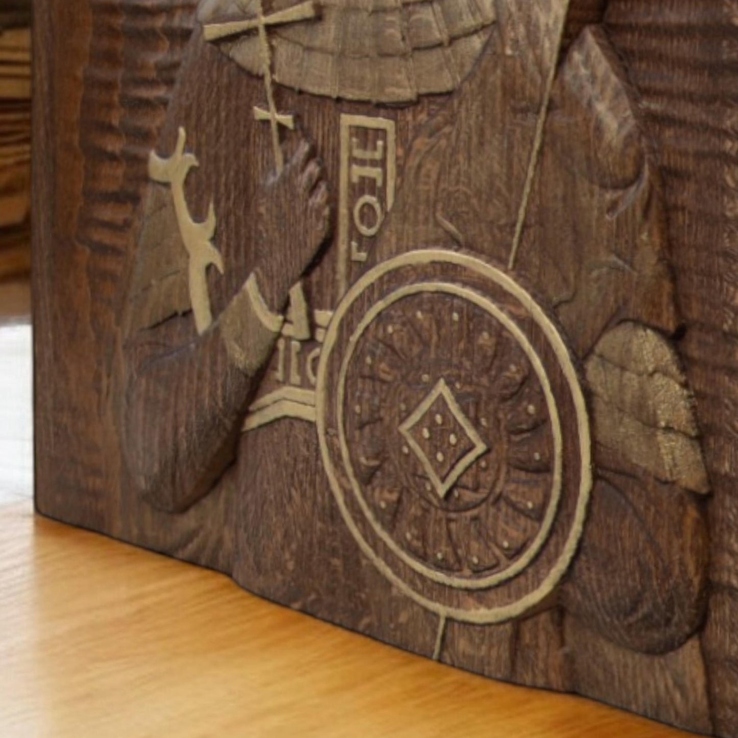 Άγιος Θεόδωρος ο Στρατηλάτης Ξυλόγλυπτη Εικόνα.