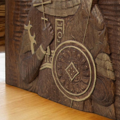 Άγιος Θεόδωρος ο Στρατηλάτης Ξυλόγλυπτη Εικόνα.