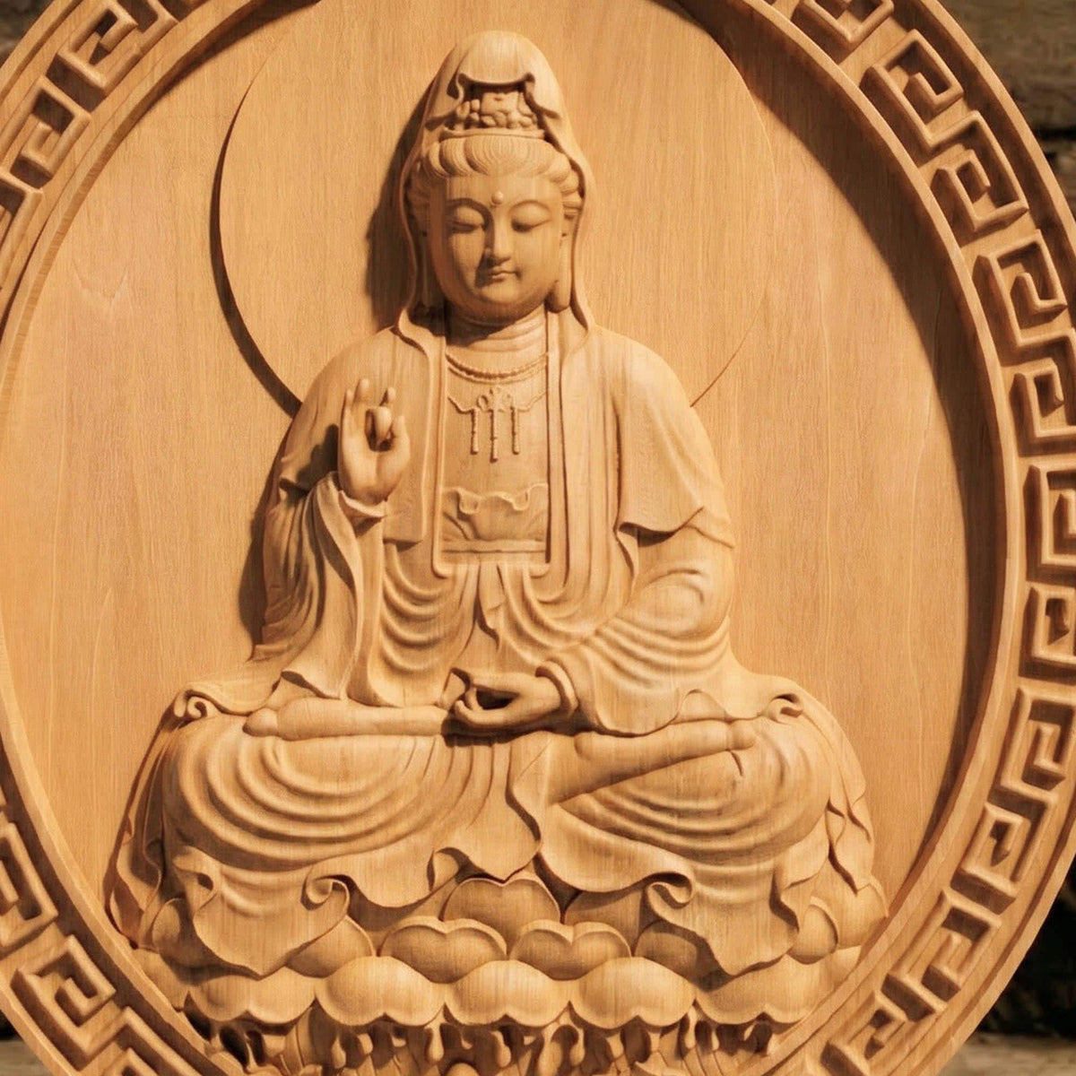 Asian Entity No 14 Wooden Bas Relief | Wood Panel Art | Sculptural Gift Idea